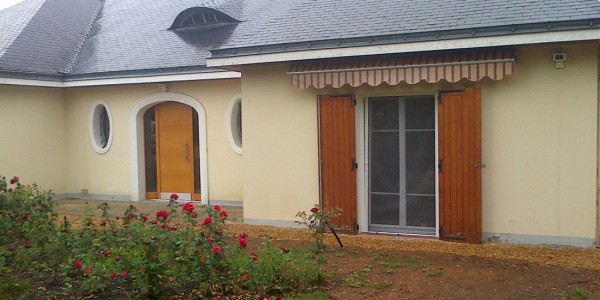 terrasse avant l'aménagement